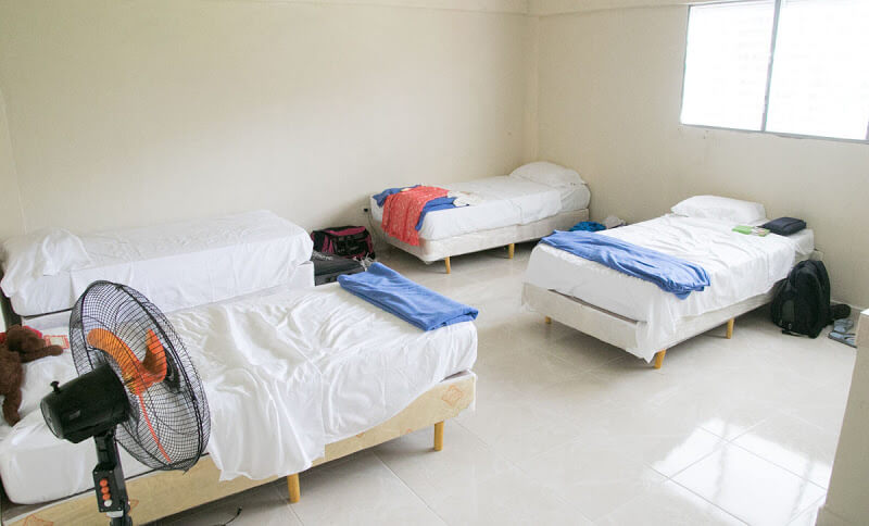 One of our dormitory rooms. Click this image to see more photographs from this trip.
