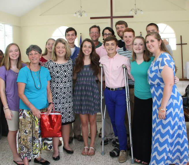The members of the Diocese of Georgia's Youth Mission Team.